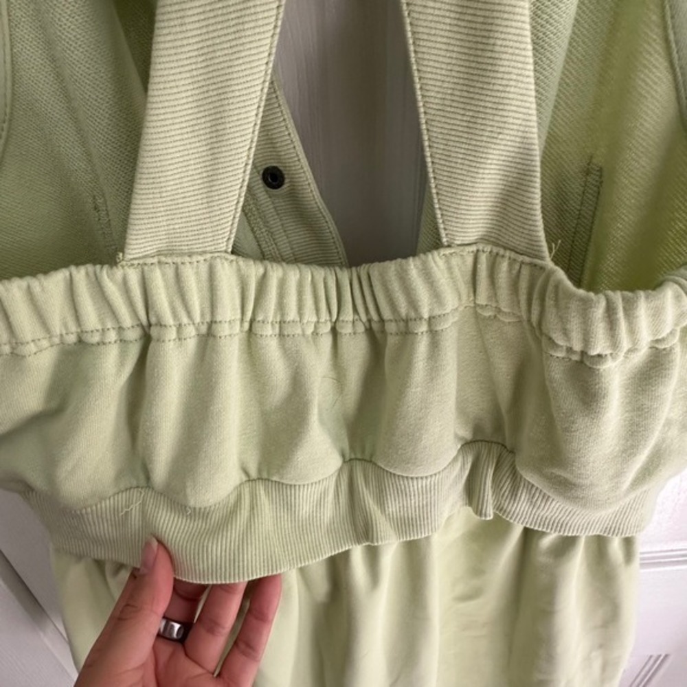 Daily Practice Anthropologie Green Sleeveless Hoodie Dress Casual‎ Athleisure M - Picture 12 of 16